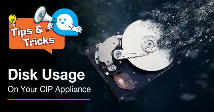 Disk Usage on CIP Appliance